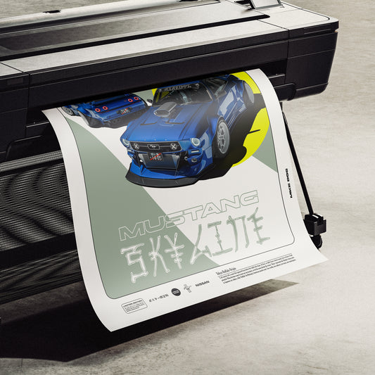 Blue TOKYO BUFFALO - Poster