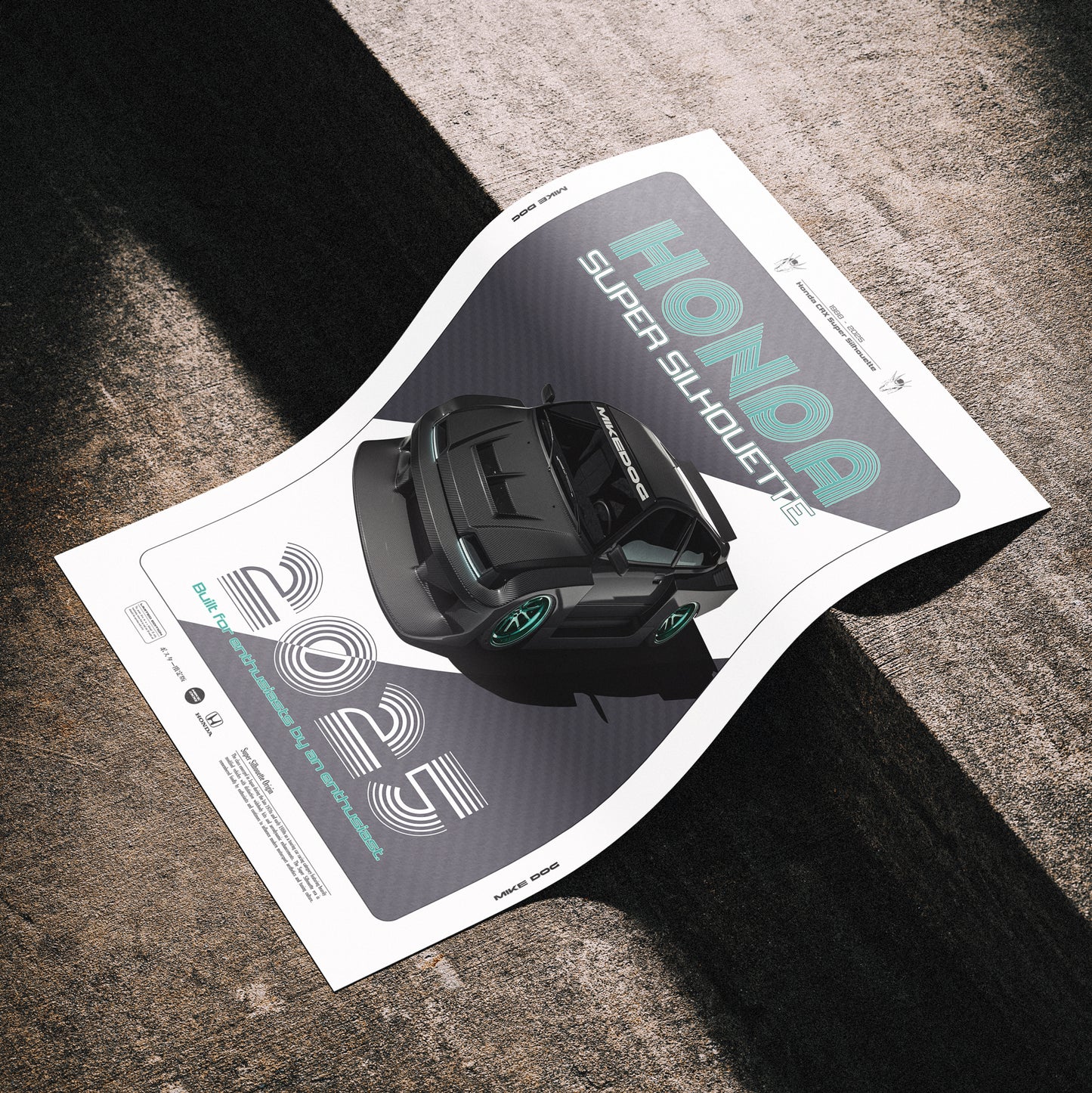 Carbon CRX SUPER SILHOUETTE - Poster