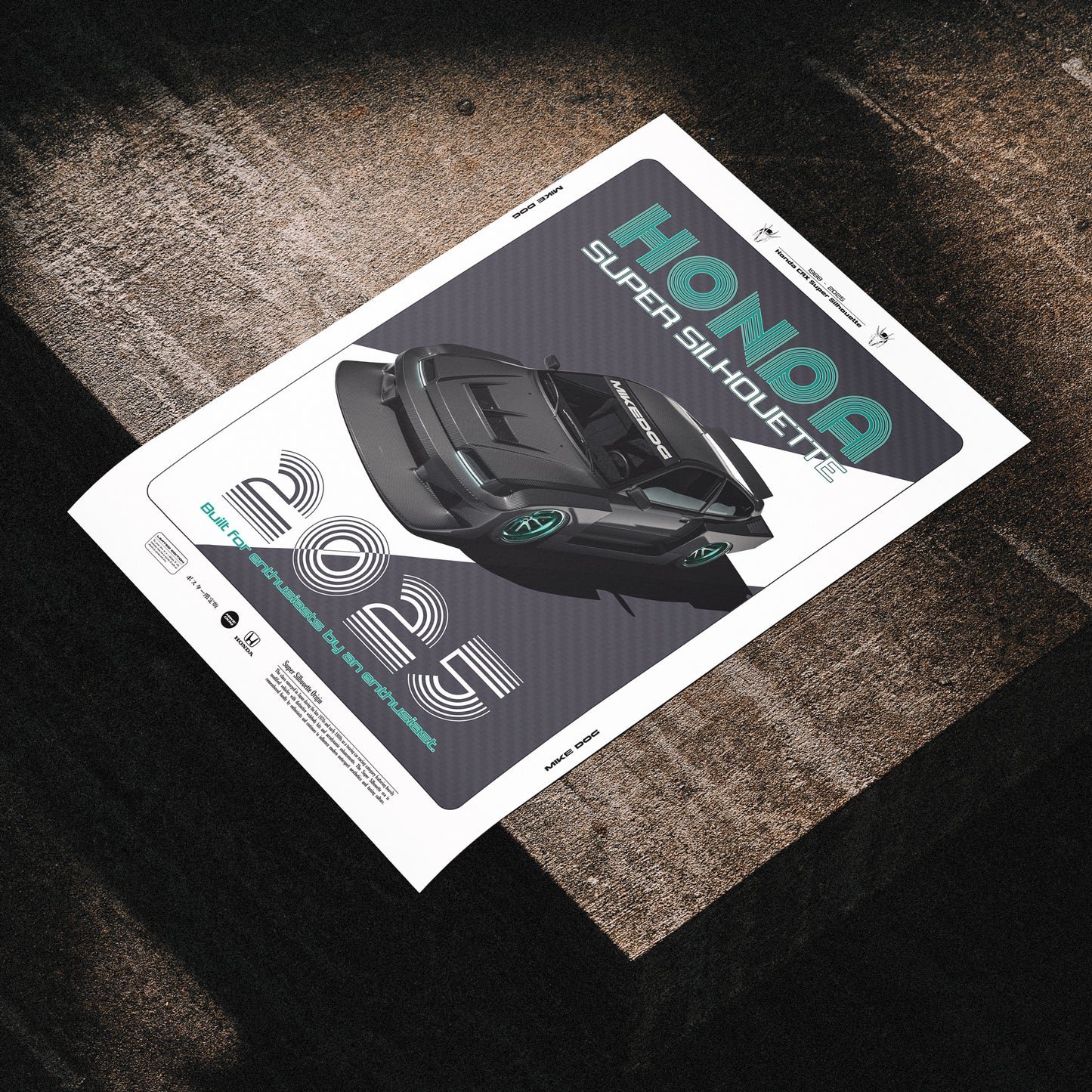 Carbon CRX SUPER SILHOUETTE - Poster
