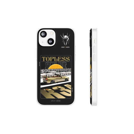 Gold TOPLESS SKYLINE - iPhone Case