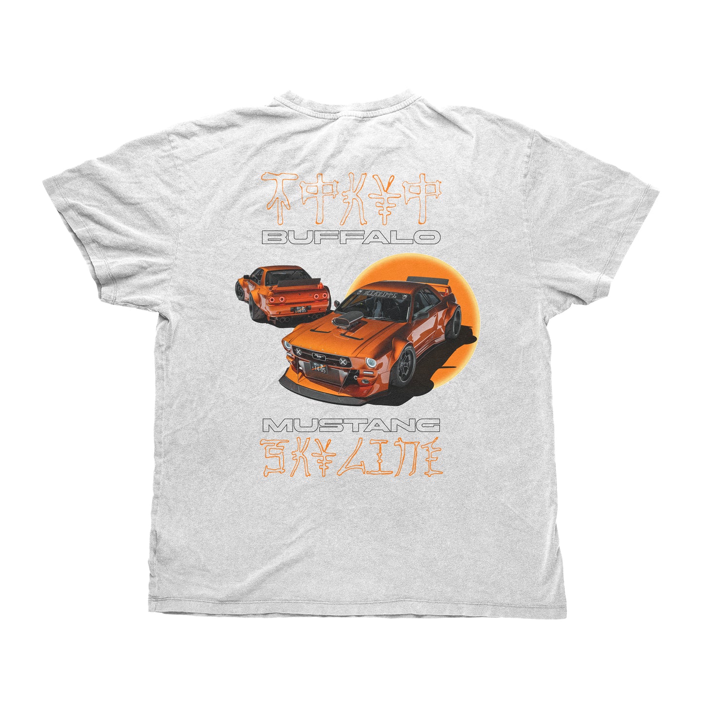 Orange TOKYO BUFFALO - Heavy T-Shirt