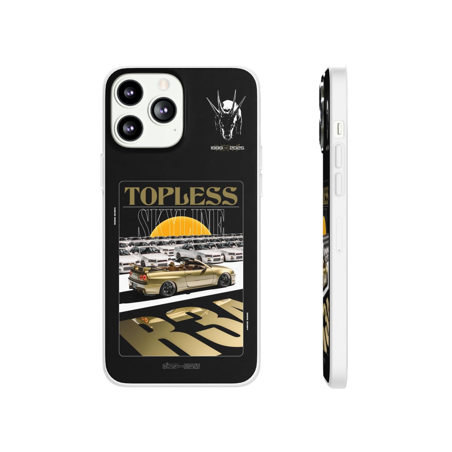 Gold TOPLESS SKYLINE - iPhone Case