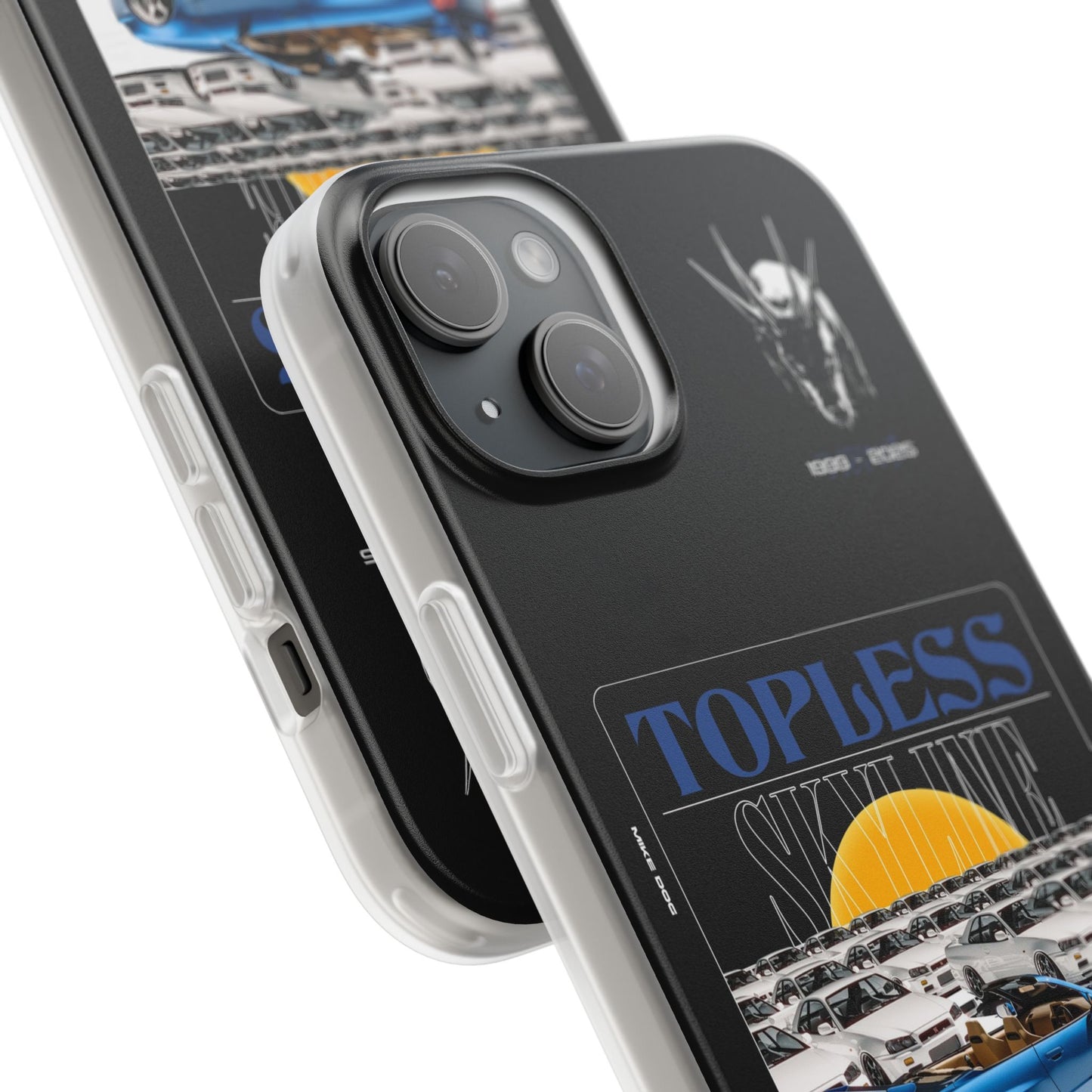 Blue TOPLESS SKYLINE - iPhone Case