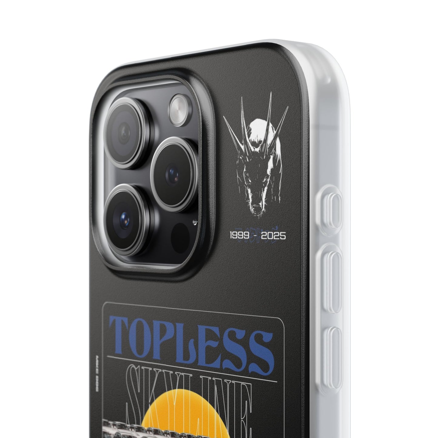 Blue TOPLESS SKYLINE - iPhone Case