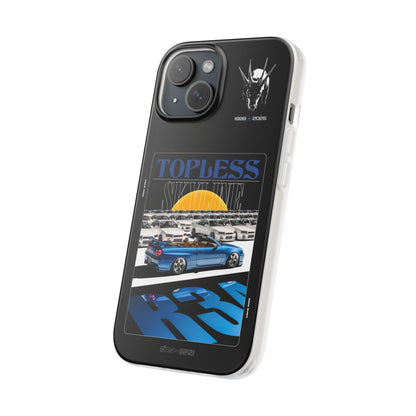 Blue TOPLESS SKYLINE - iPhone Case
