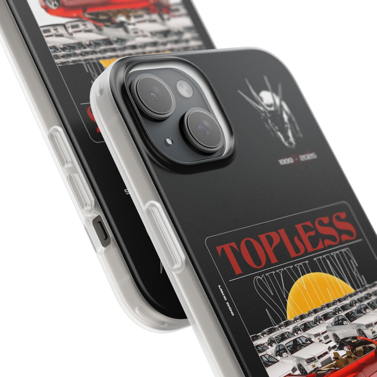 Red TOPLESS SKYLINE - iPhone Case