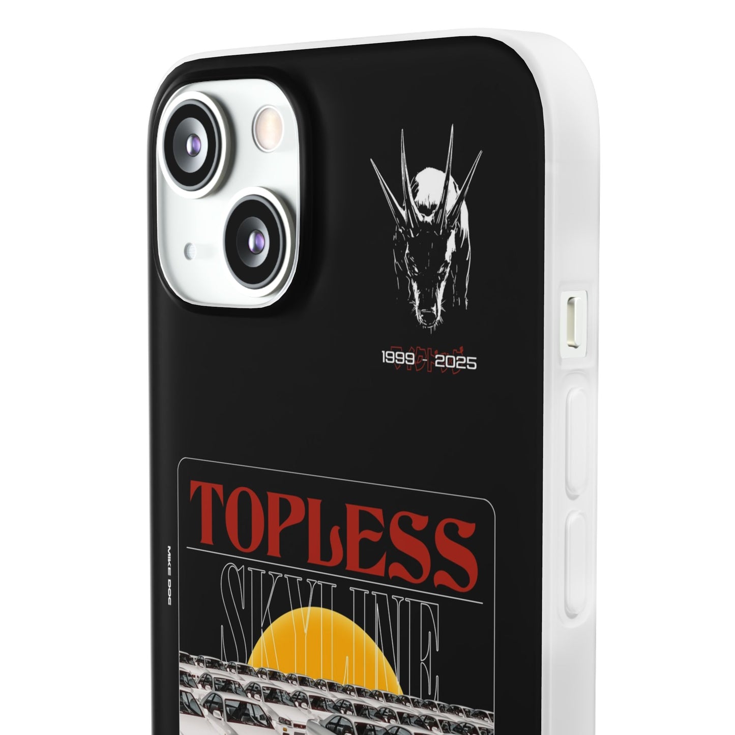 Red TOPLESS SKYLINE - iPhone Case