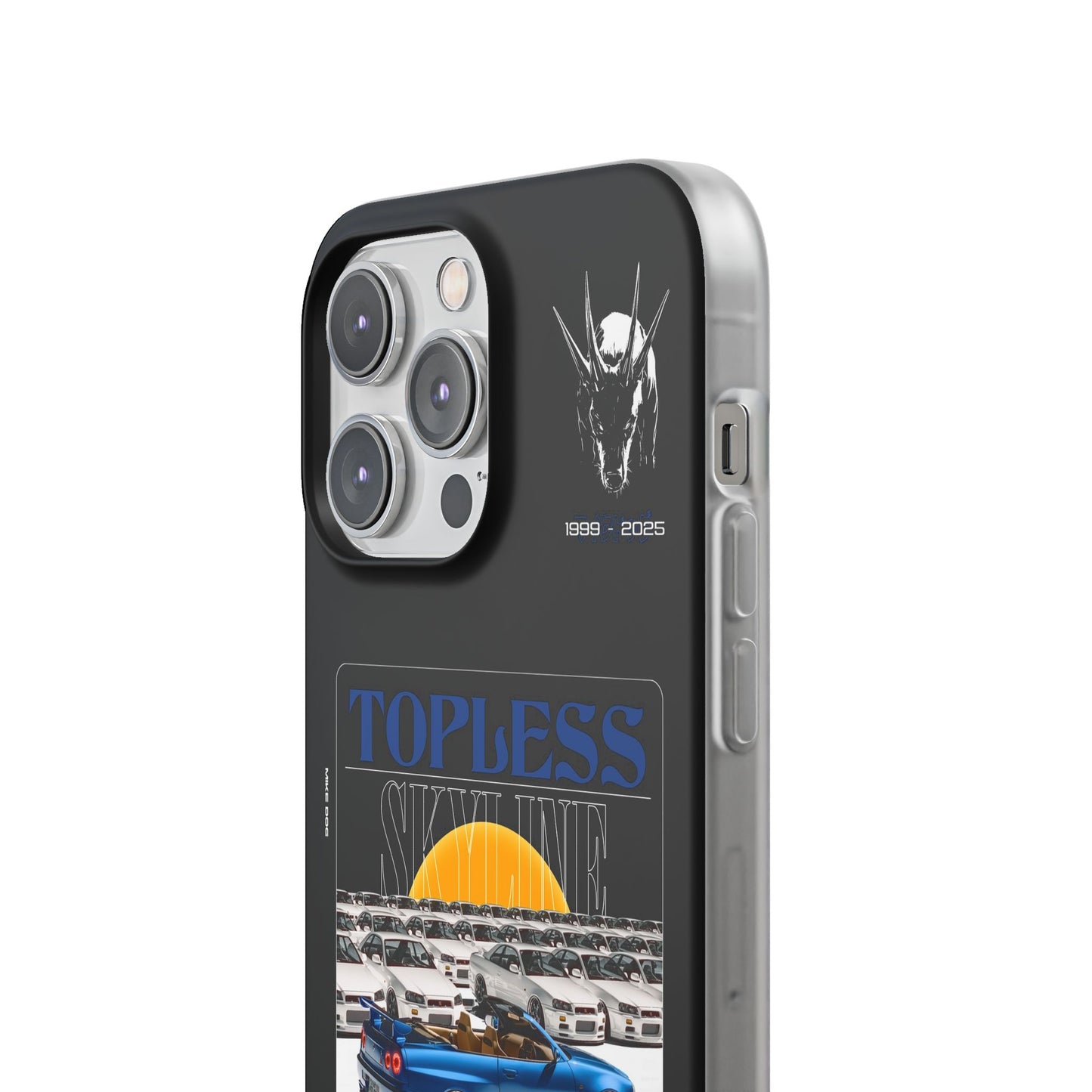 Blue TOPLESS SKYLINE - iPhone Case