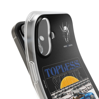 Blue TOPLESS SKYLINE - iPhone Case