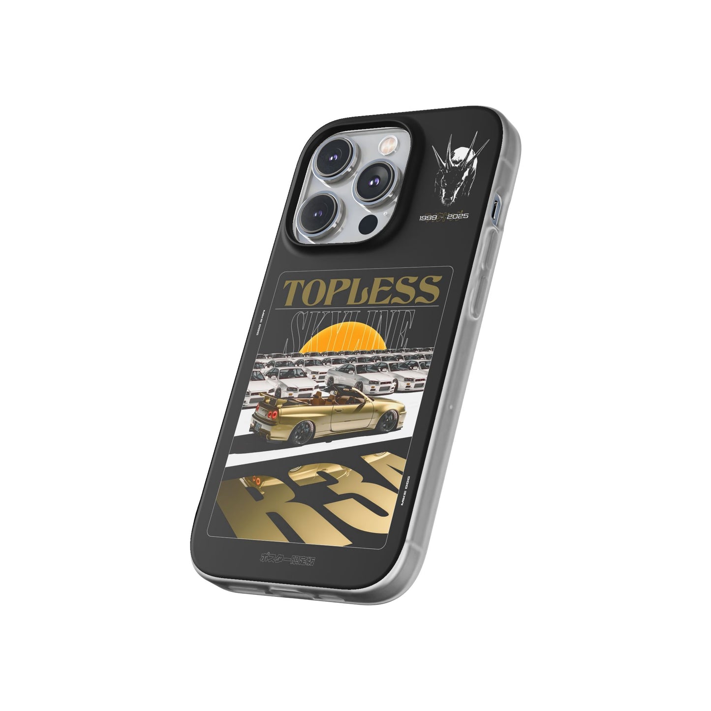 Gold TOPLESS SKYLINE - iPhone Case