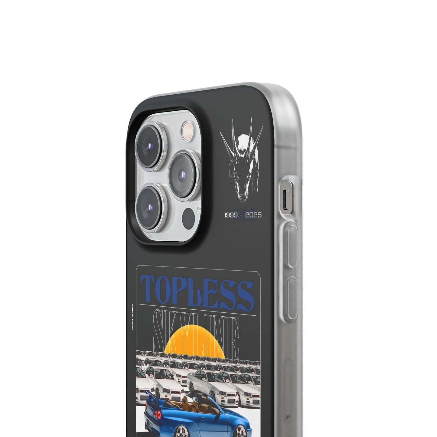 Blue TOPLESS SKYLINE - iPhone Case