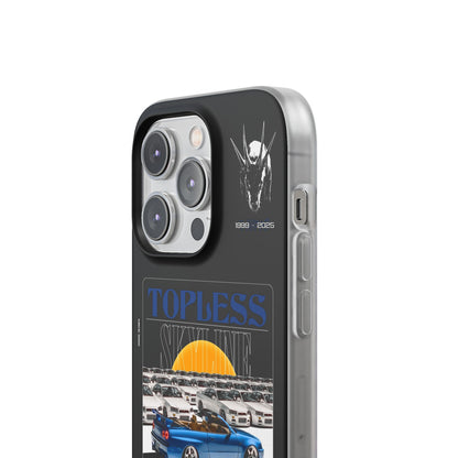 Blue TOPLESS SKYLINE - iPhone Case
