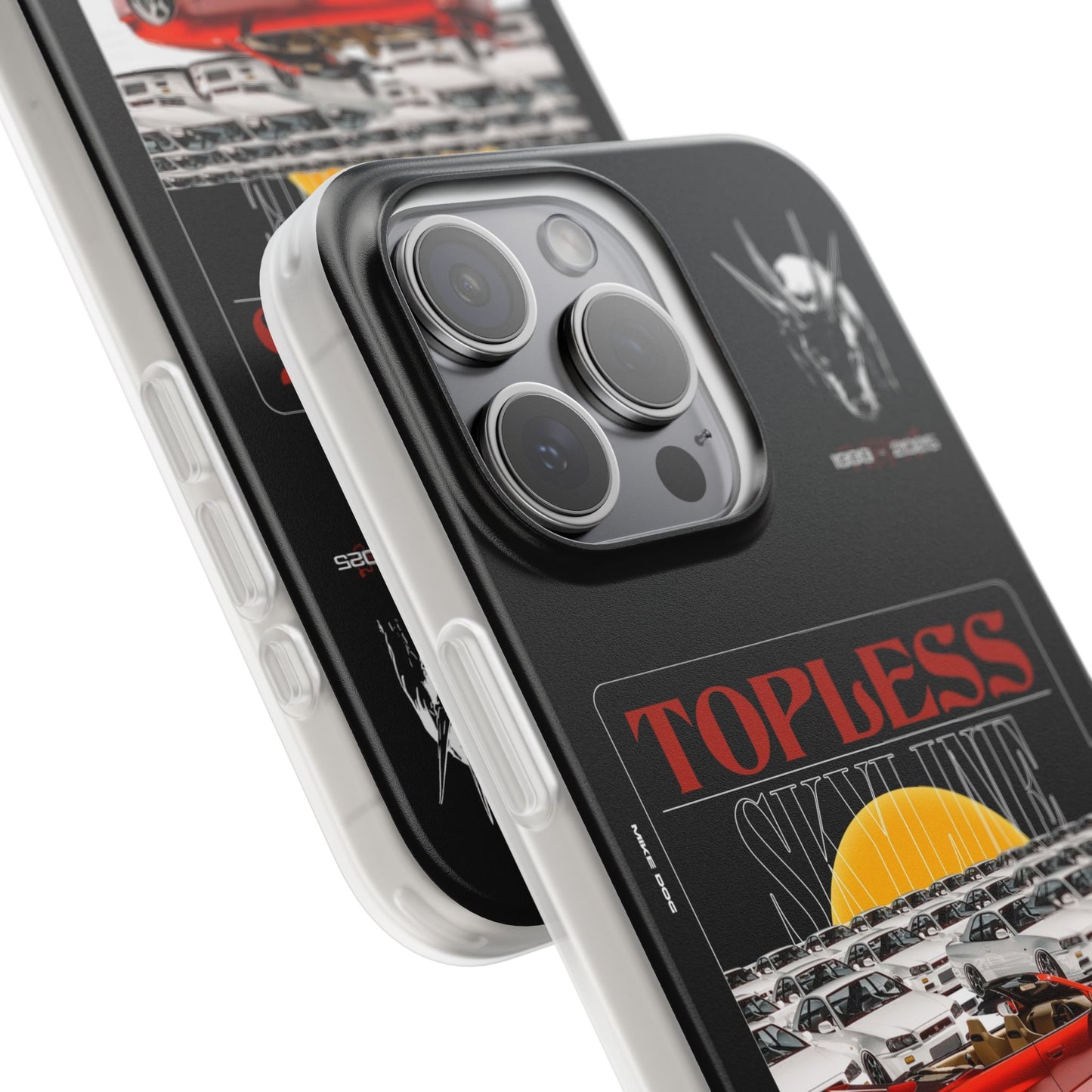 Red TOPLESS SKYLINE - iPhone Case