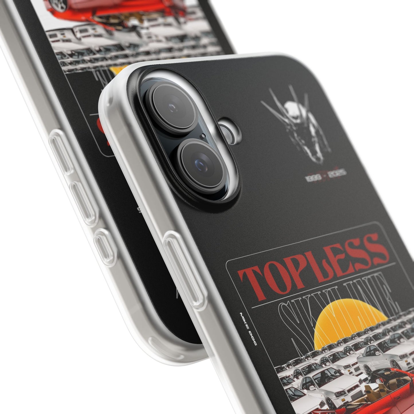 Red TOPLESS SKYLINE - iPhone Case