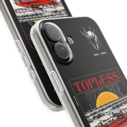 Red TOPLESS SKYLINE - iPhone Case