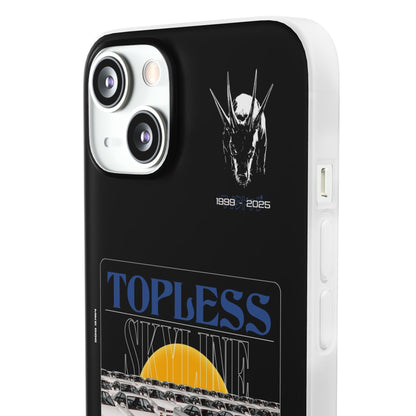 Blue TOPLESS SKYLINE - iPhone Case