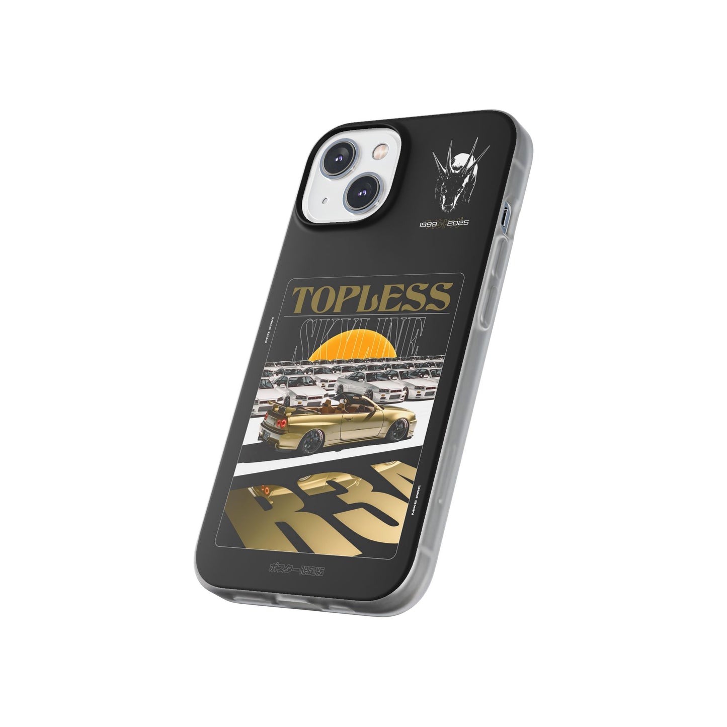 Gold TOPLESS SKYLINE - iPhone Case