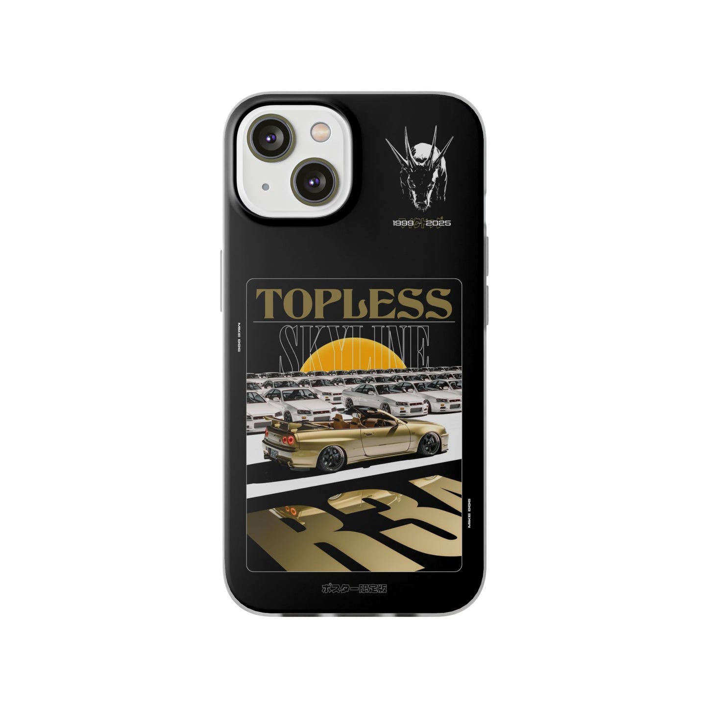 Gold TOPLESS SKYLINE - iPhone Case