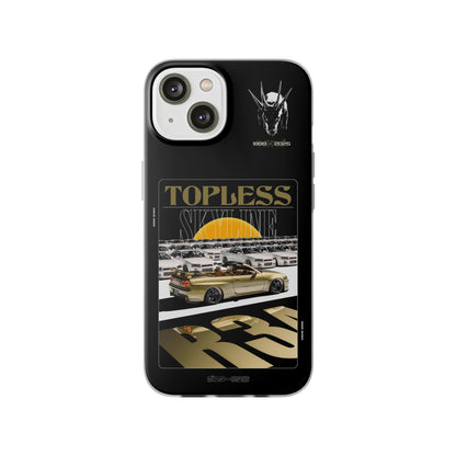 Gold TOPLESS SKYLINE - iPhone Case