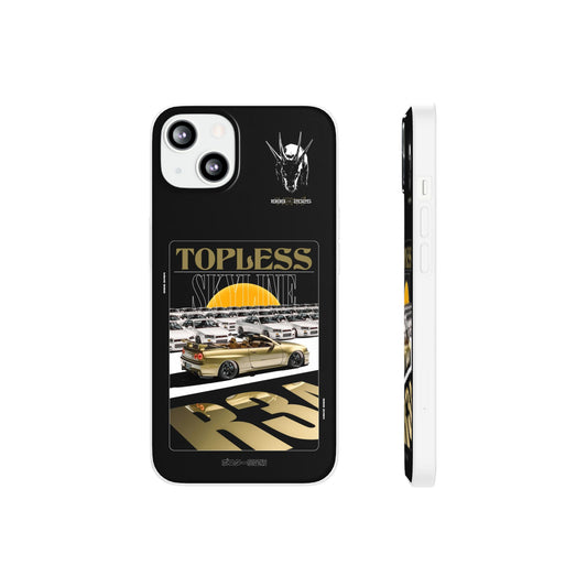 Gold TOPLESS SKYLINE - iPhone Case