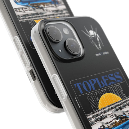 Blue TOPLESS SKYLINE - iPhone Case