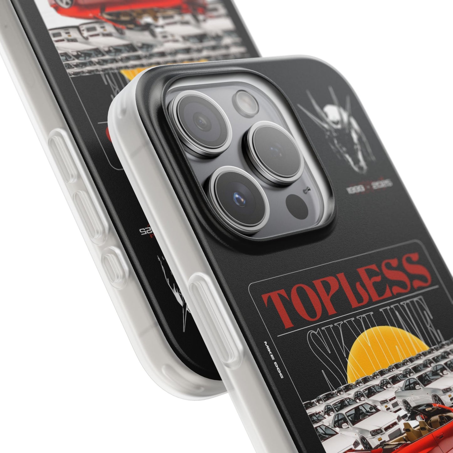 Red TOPLESS SKYLINE - iPhone Case