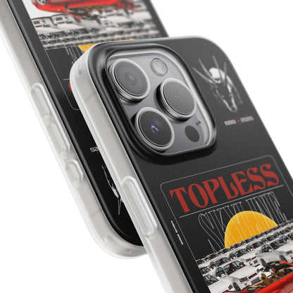 Red TOPLESS SKYLINE - iPhone Case
