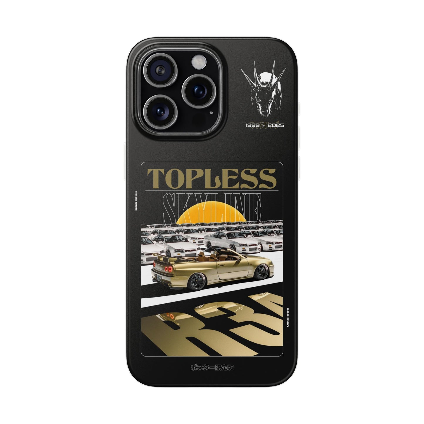 Gold TOPLESS SKYLINE - iPhone Case