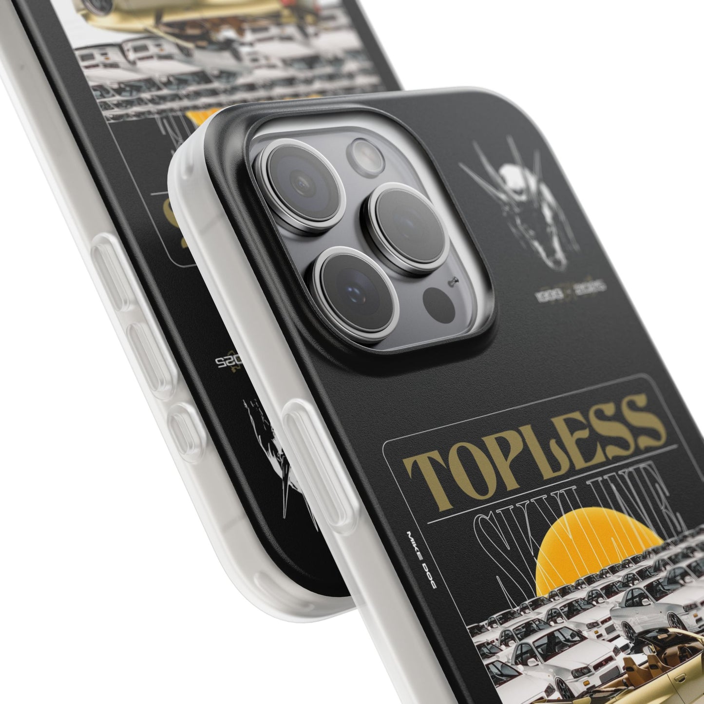 Gold TOPLESS SKYLINE - iPhone Case