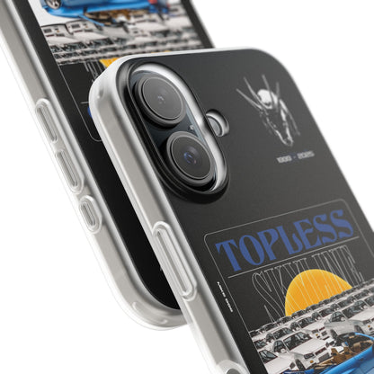 Blue TOPLESS SKYLINE - iPhone Case