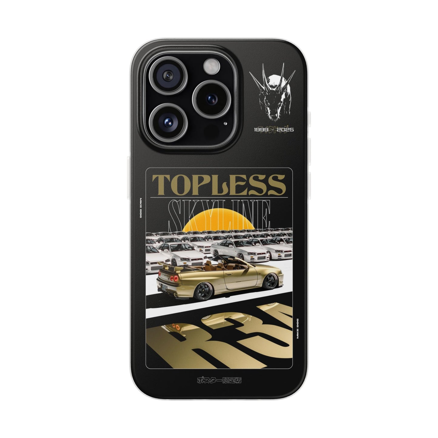 Gold TOPLESS SKYLINE - iPhone Case