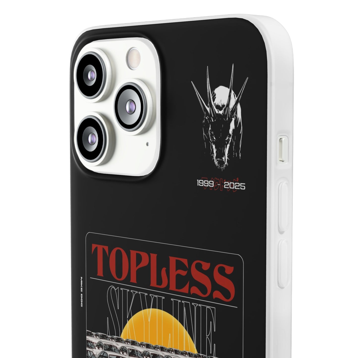 Red TOPLESS SKYLINE - iPhone Case