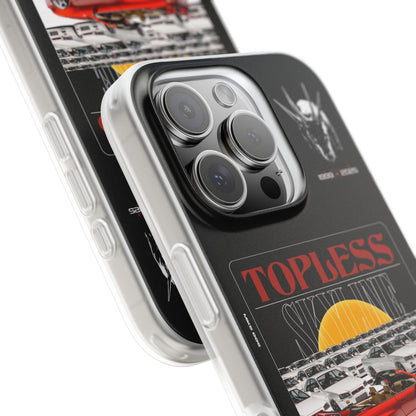 Red TOPLESS SKYLINE - iPhone Case