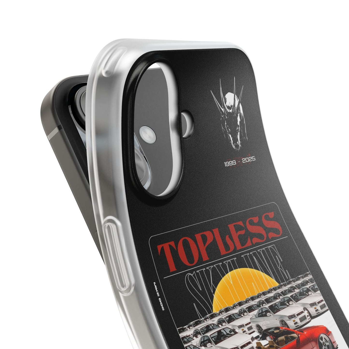 Red TOPLESS SKYLINE - iPhone Case
