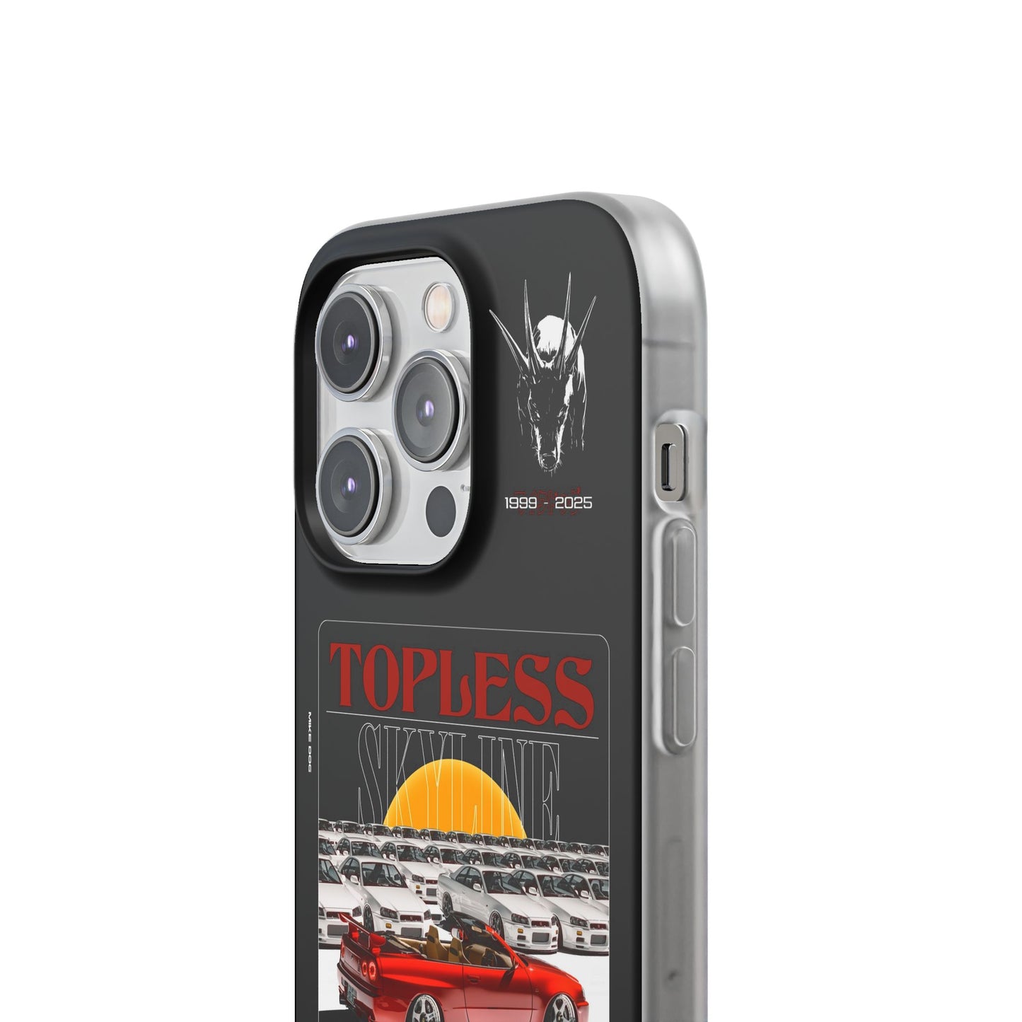 Red TOPLESS SKYLINE - iPhone Case