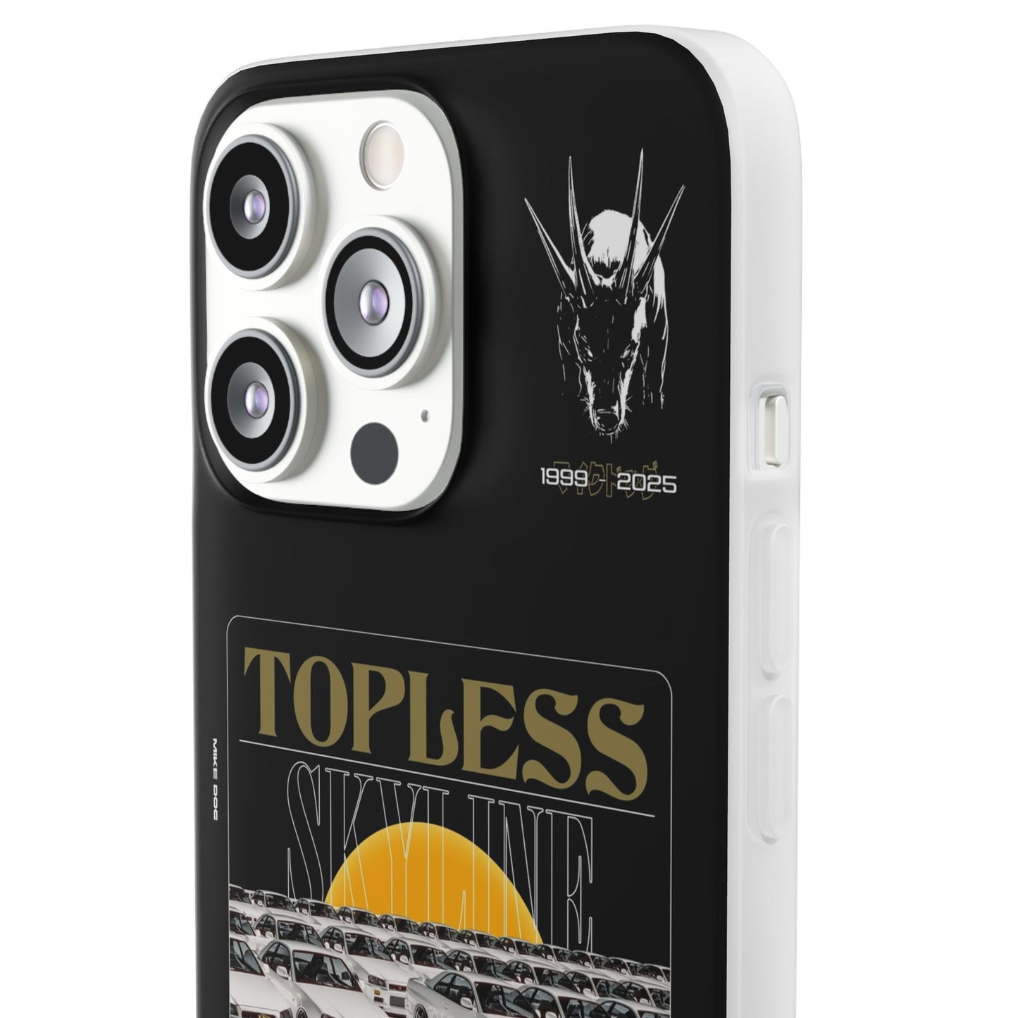 Gold TOPLESS SKYLINE - iPhone Case