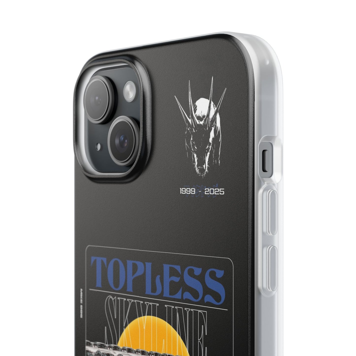 Blue TOPLESS SKYLINE - iPhone Case