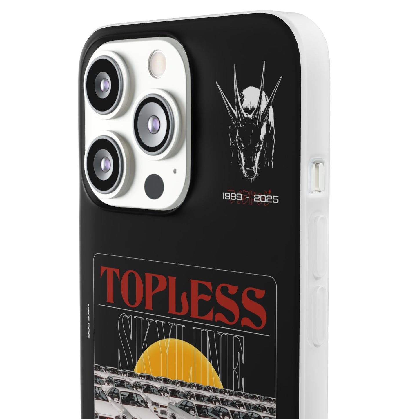 Red TOPLESS SKYLINE - iPhone Case