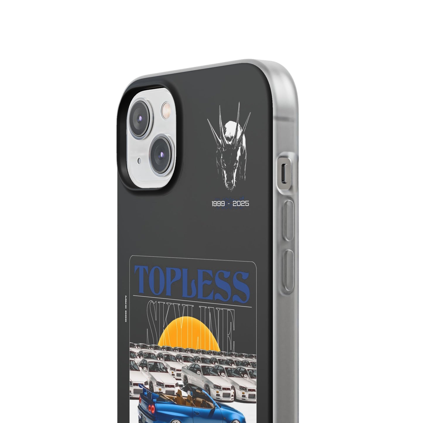 Blue TOPLESS SKYLINE - iPhone Case