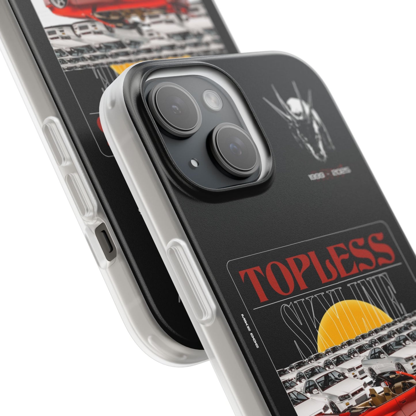 Red TOPLESS SKYLINE - iPhone Case