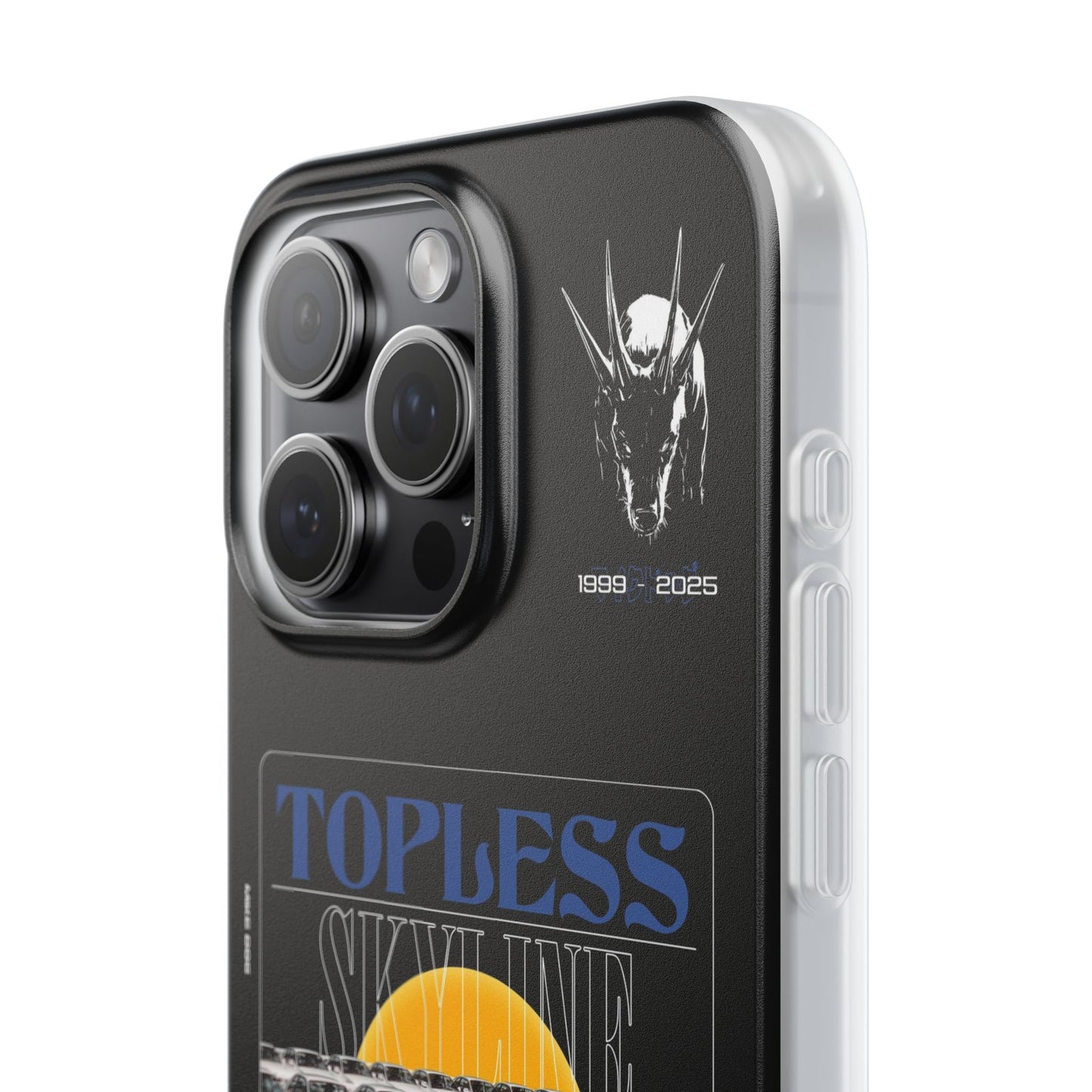 Blue TOPLESS SKYLINE - iPhone Case