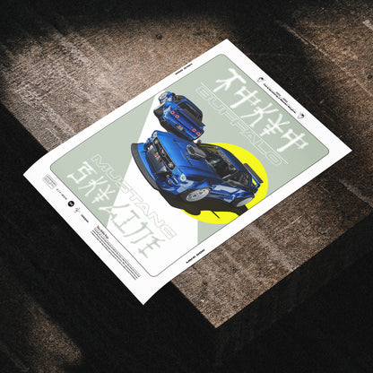 Blue TOKYO BUFFALO - Poster