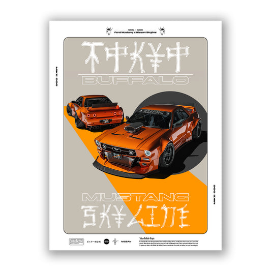 Orange TOKYO BUFFALO - Poster