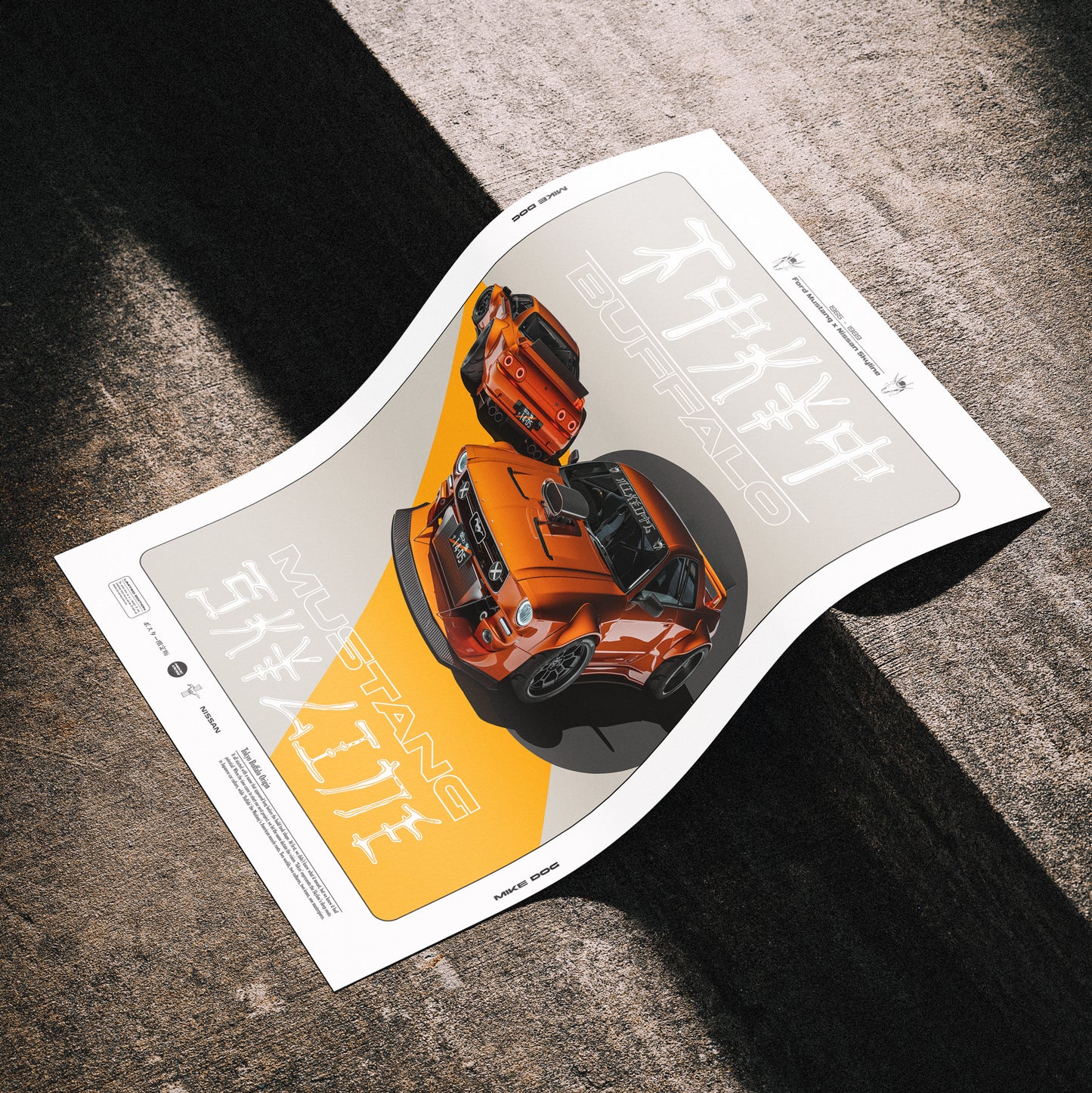Orange TOKYO BUFFALO - Poster