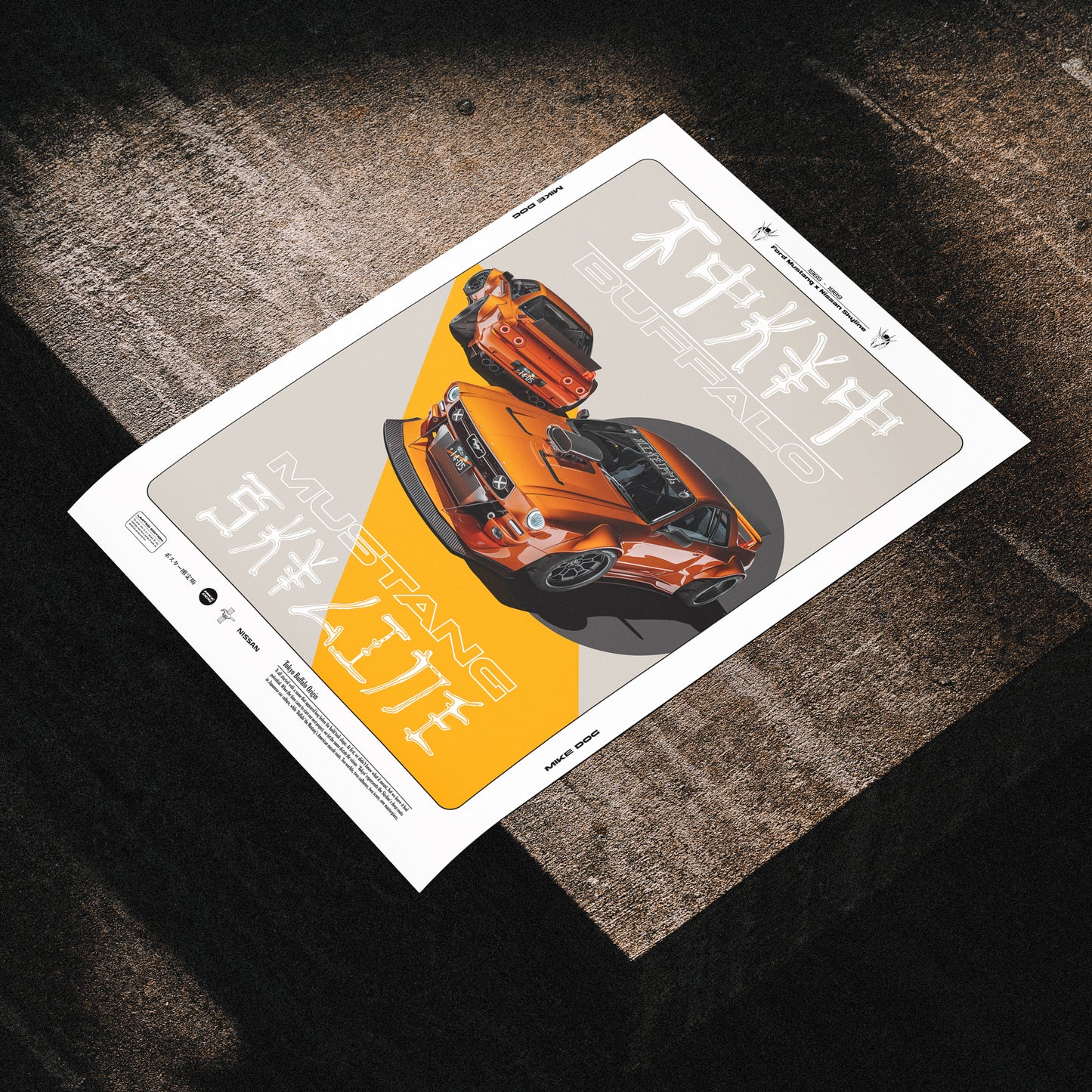 Orange TOKYO BUFFALO - Poster