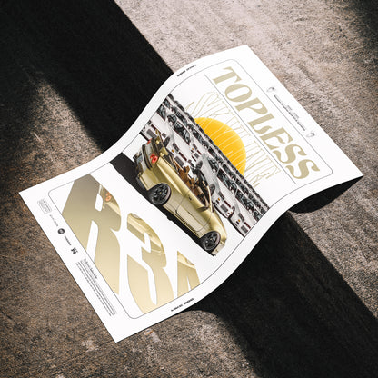 Gold TOPLESS SKYLINE - Poster