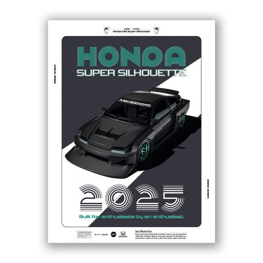 Carbon CRX SUPER SILHOUETTE - Poster