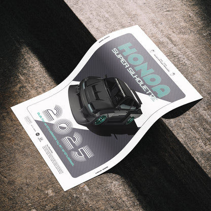 Carbon CRX SUPER SILHOUETTE - Poster