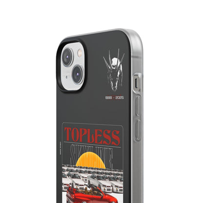 Red TOPLESS SKYLINE - iPhone Case