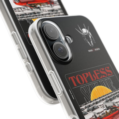 Red TOPLESS SKYLINE - iPhone Case